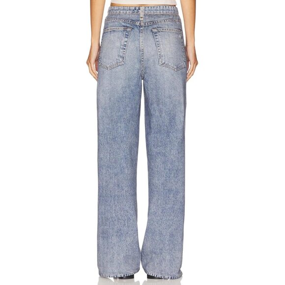 NWT rag & bone Miramar Terry Wide Leg in Scarlet Photo Print Jean Sweatpants XL - Picture 10 of 10